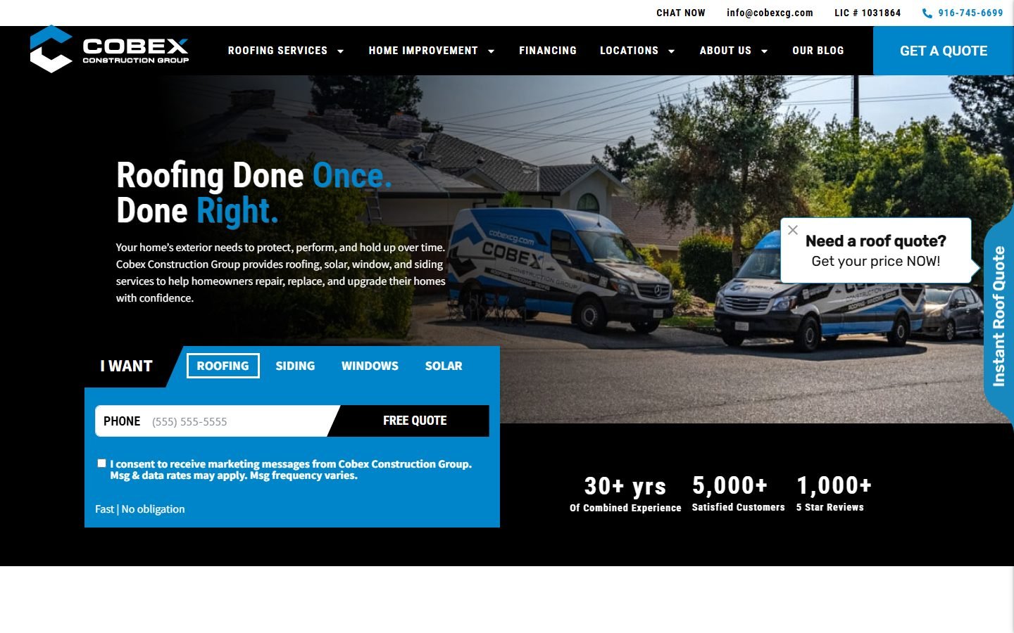 Cobex Construction Group website