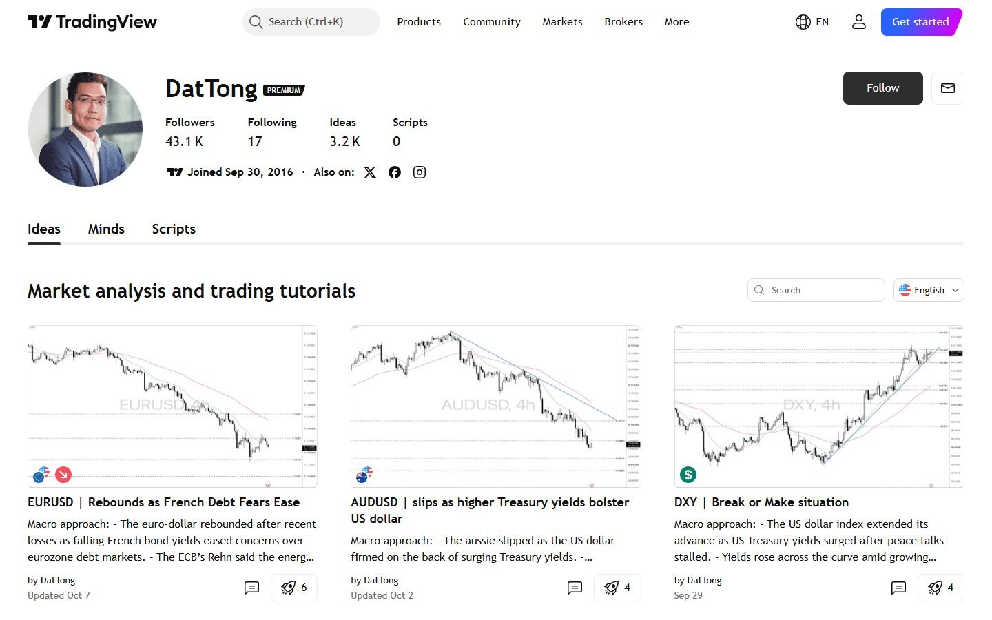 DatTong Trading website