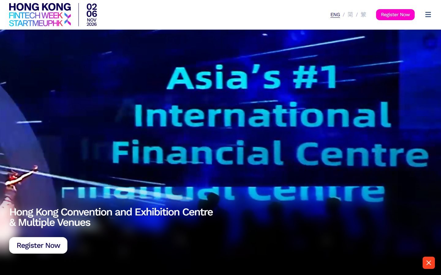 Hong Kong FinTech Week website